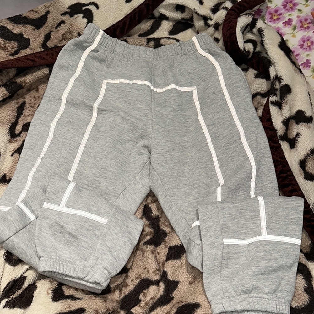 Gray sweatpants